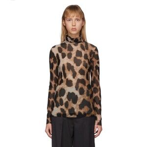 GANNI Leopard Mesh Top, Sz. S. Gently worn (three times). It’s a beauty!